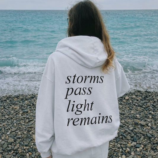 Light Returns Hoodie - White Back