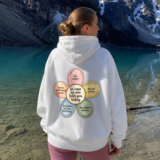 Kind Reminder Hoodie - White back