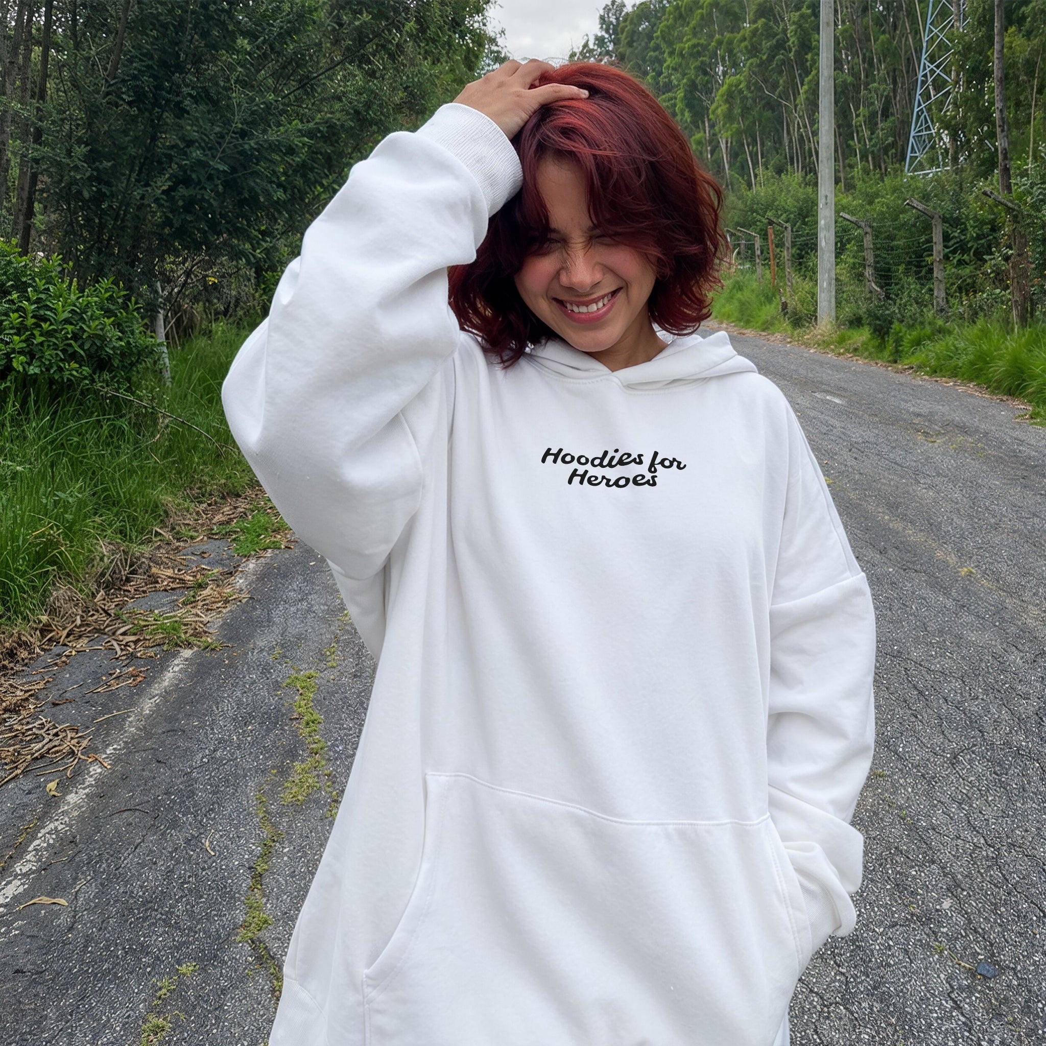 Pass It On Hoodie - White Front
