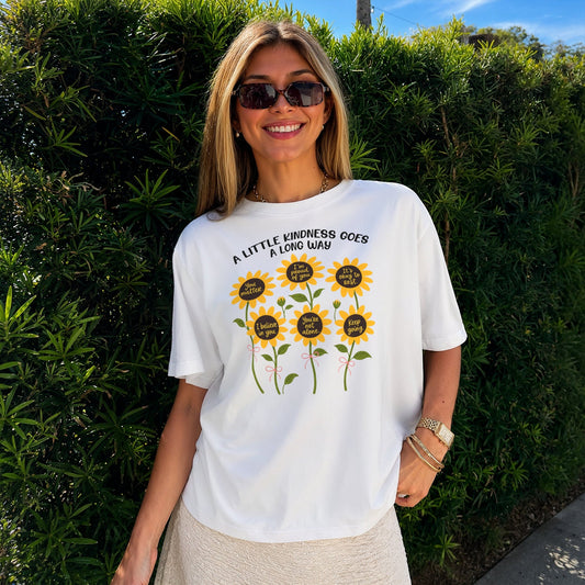Little Kindness Tee - White Front