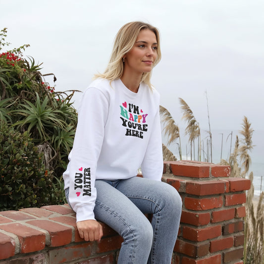 Happy You’re Here Sweater