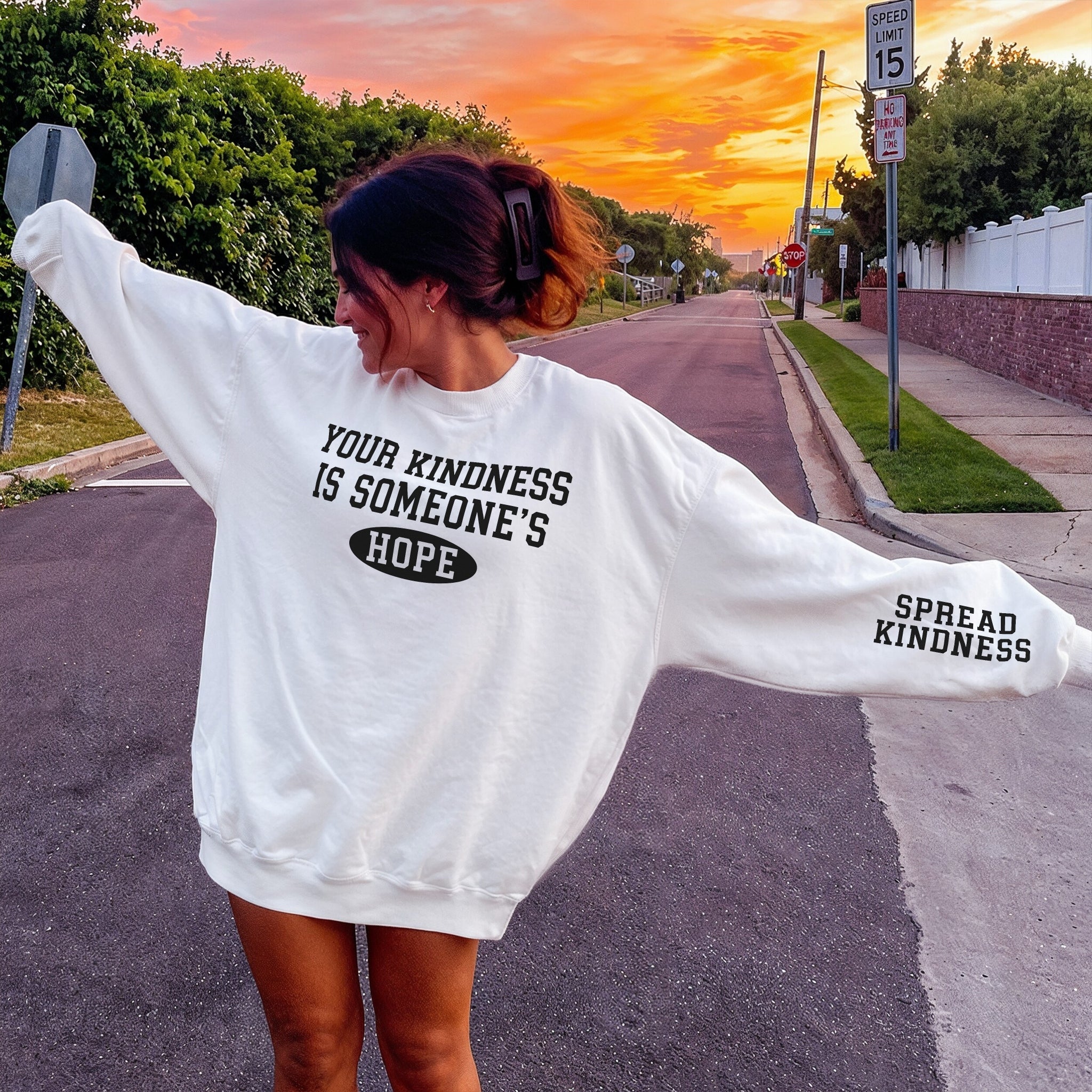 Someones Hope Sweater - White Front