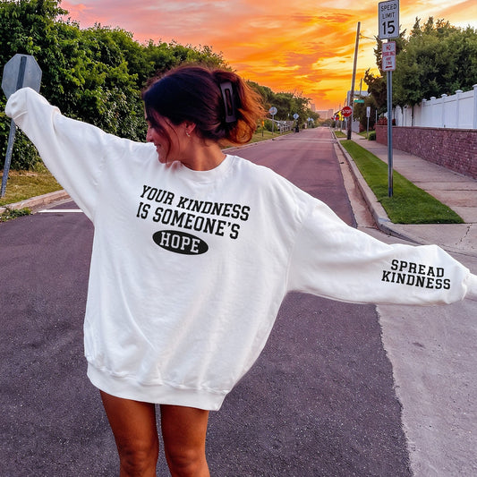 Someones Hope Sweater - White Front
