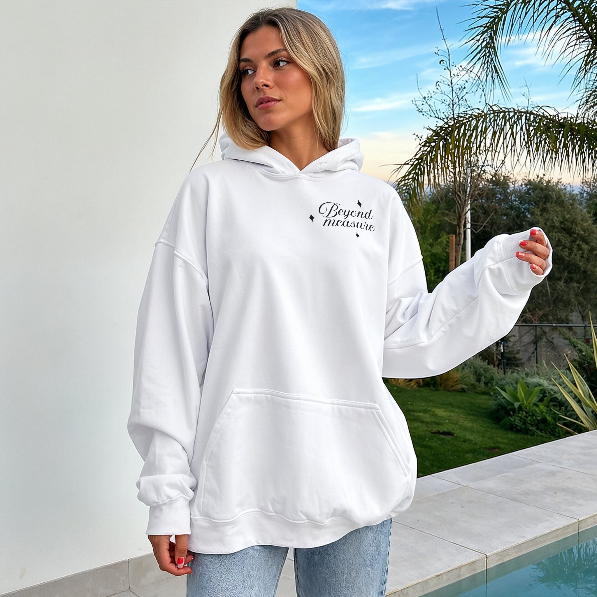 Beyond Measure Hoodie - White Front
