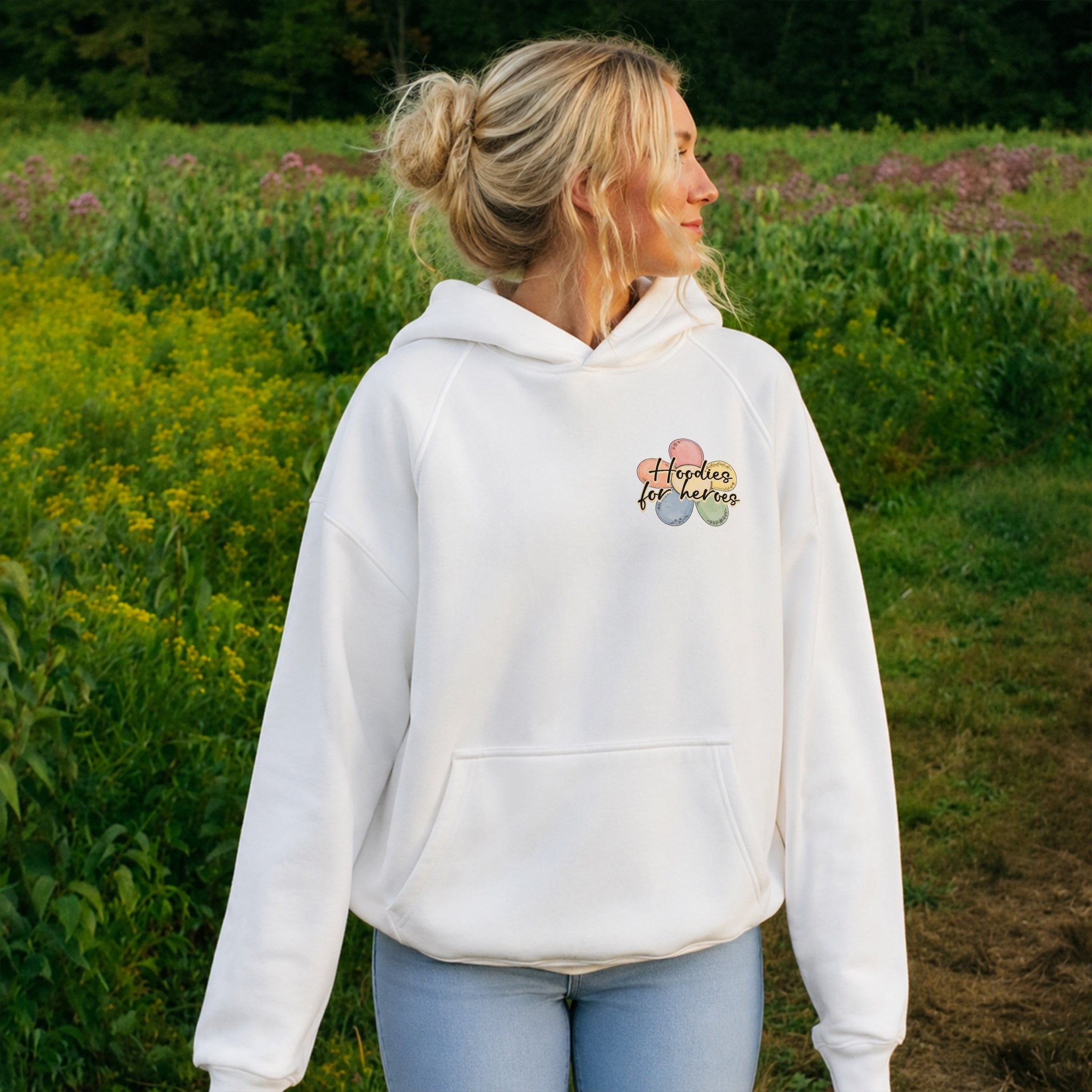 Kind Reminder Hoodie - White front
