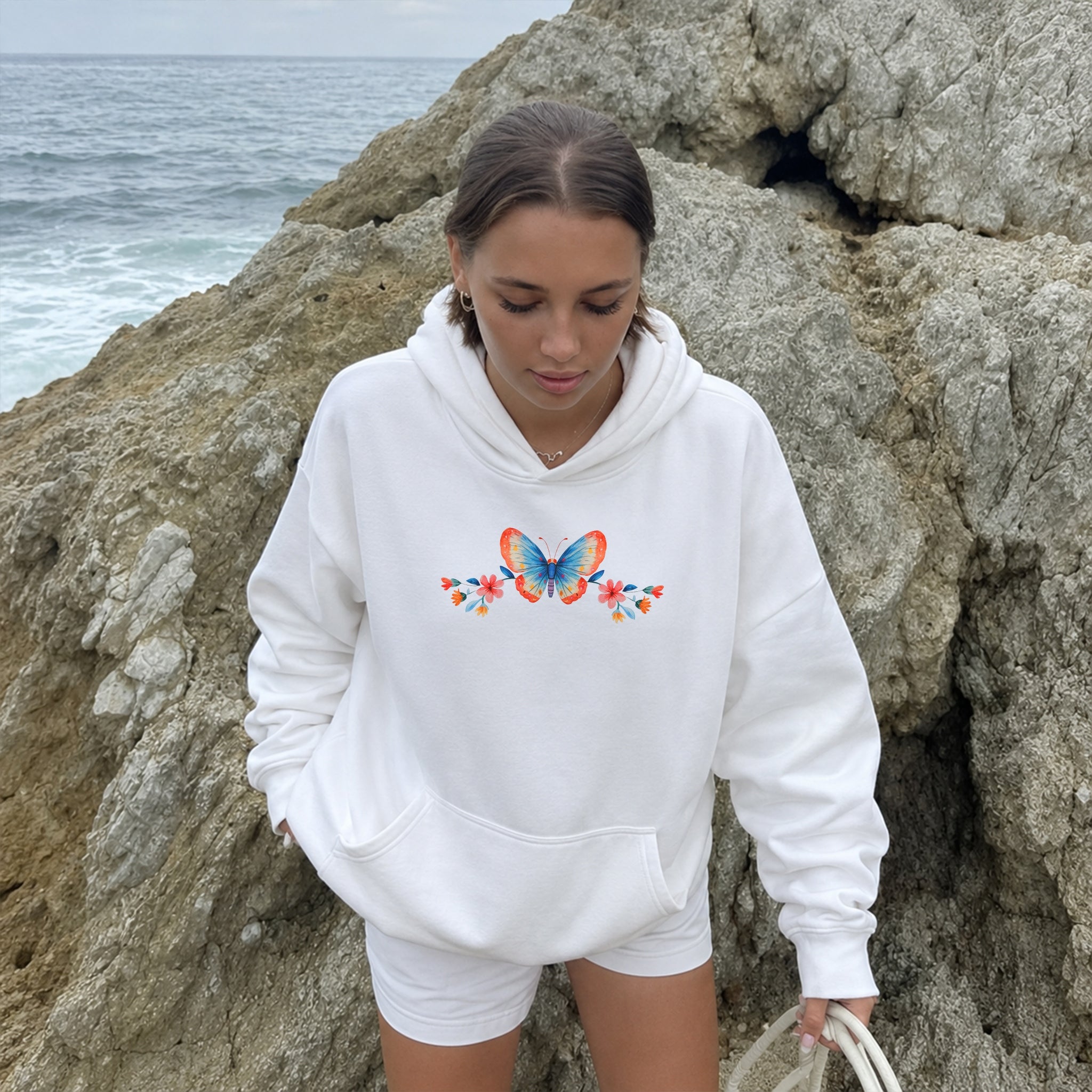 Unseen Strength Hoodie - White front