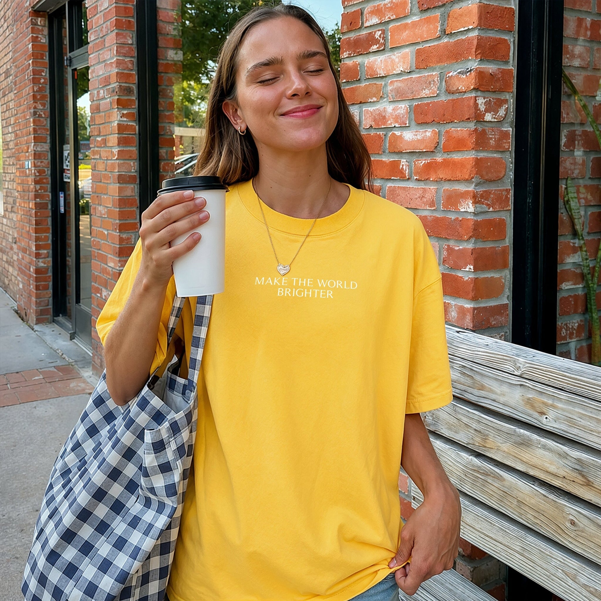 Let It Shine Tee - Yellow Front