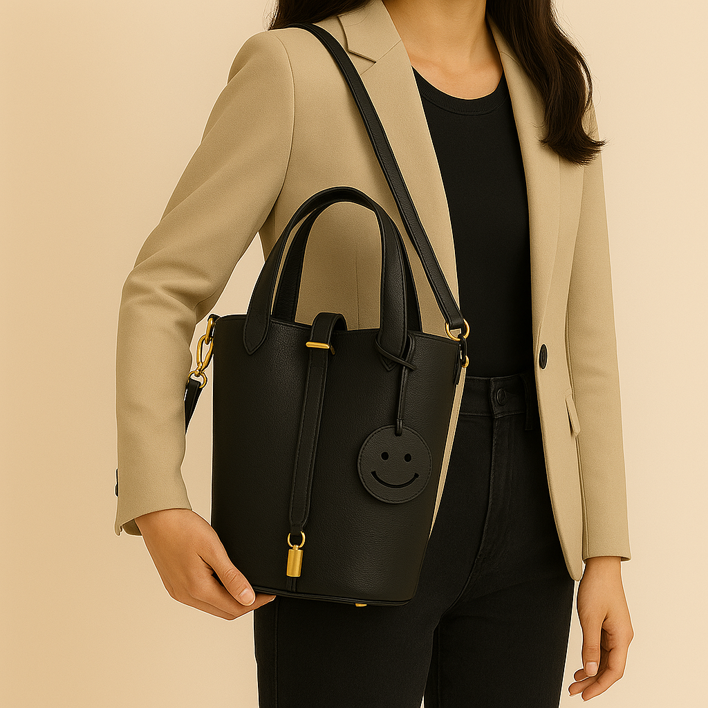 Leather Smile Bag