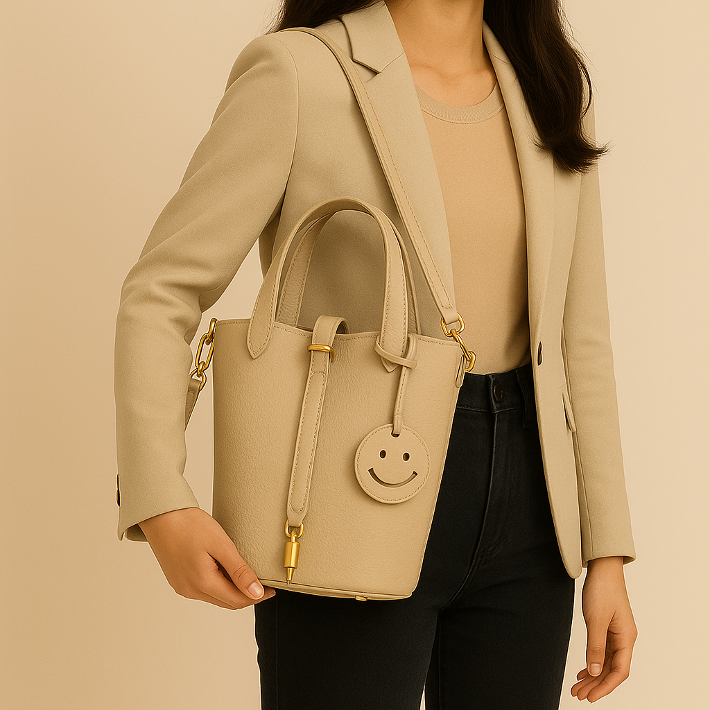 Leather Smile Bag
