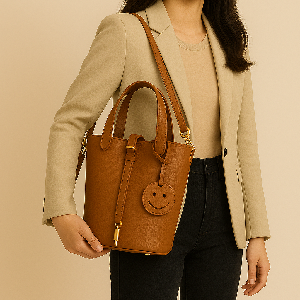 Leather Smile Bag