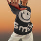 Oversized Fuzzy Smile Sweater (Limited Edition) - Black