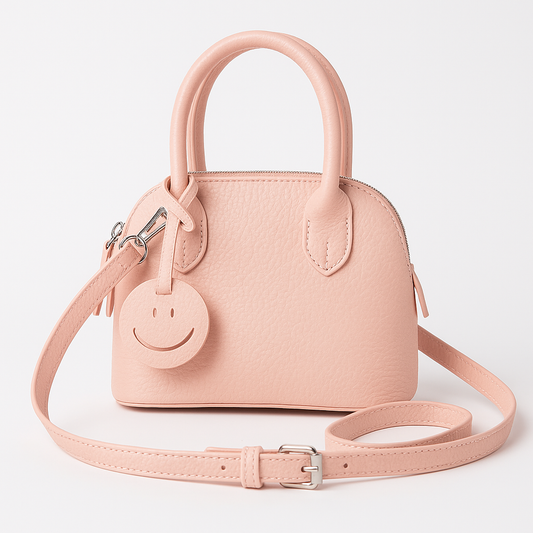 Leather Smile Dome Satchel