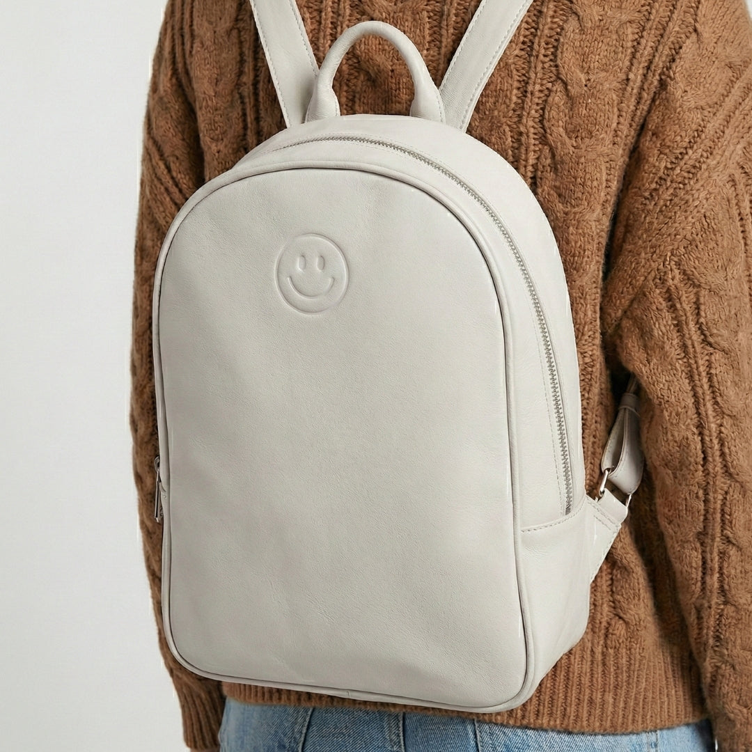 Leather Smile Backpack
