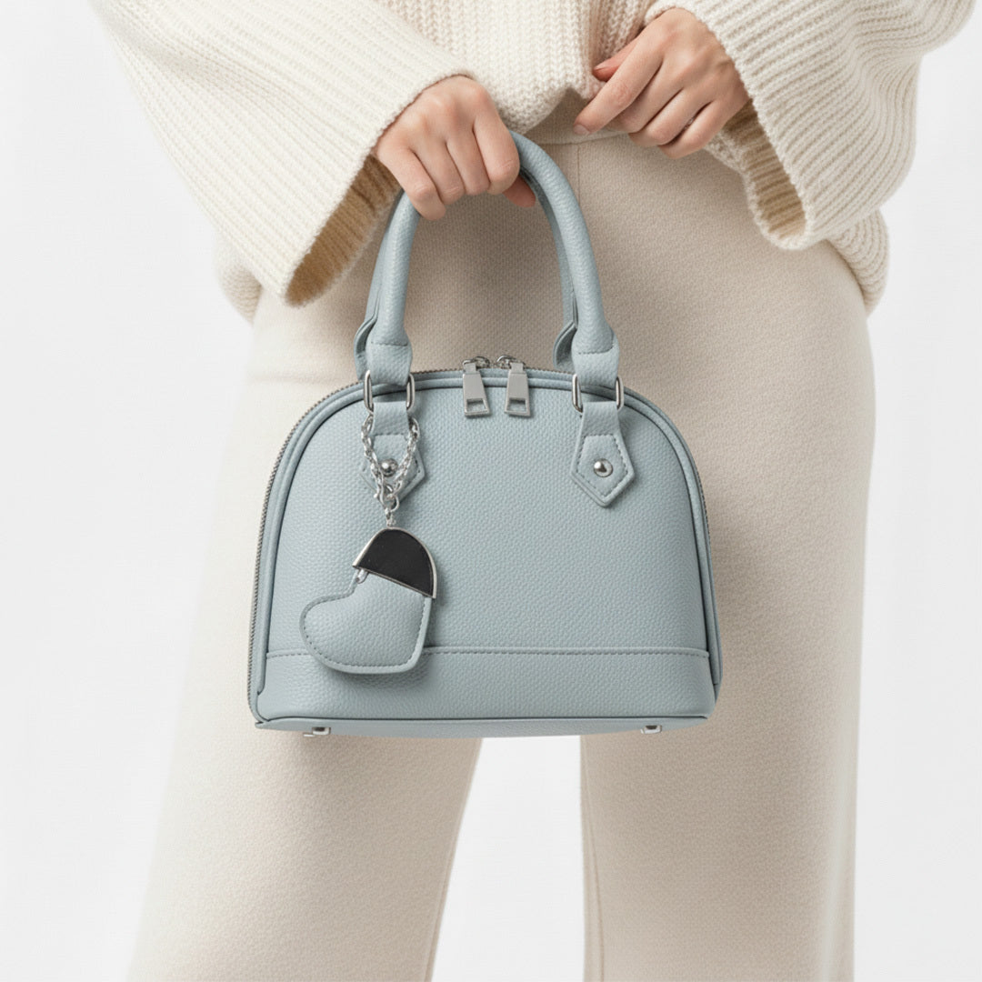 Leather Heart Crossbody