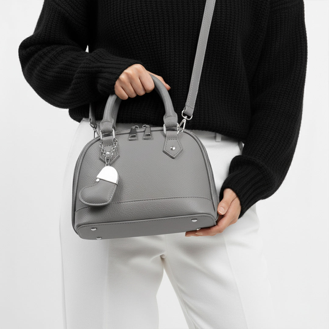 Leather Heart Crossbody