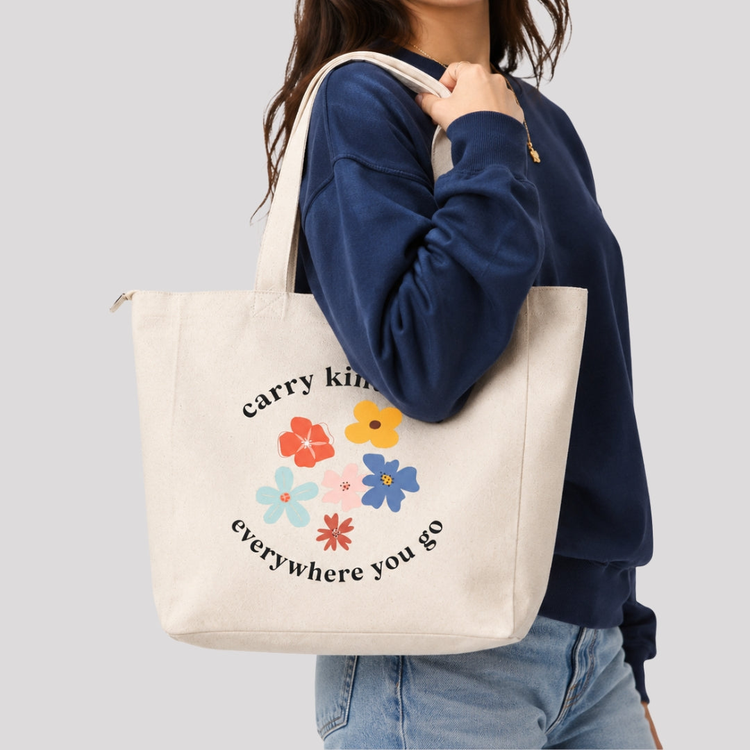 Carry Kindness Everywhere Tote Bag
