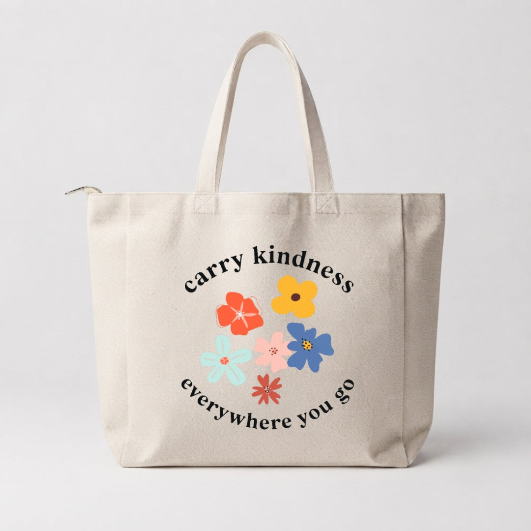Carry Kindness Everywhere Tote Bag