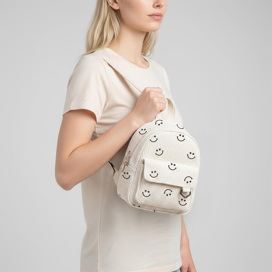 Corduroy Smile Backpack