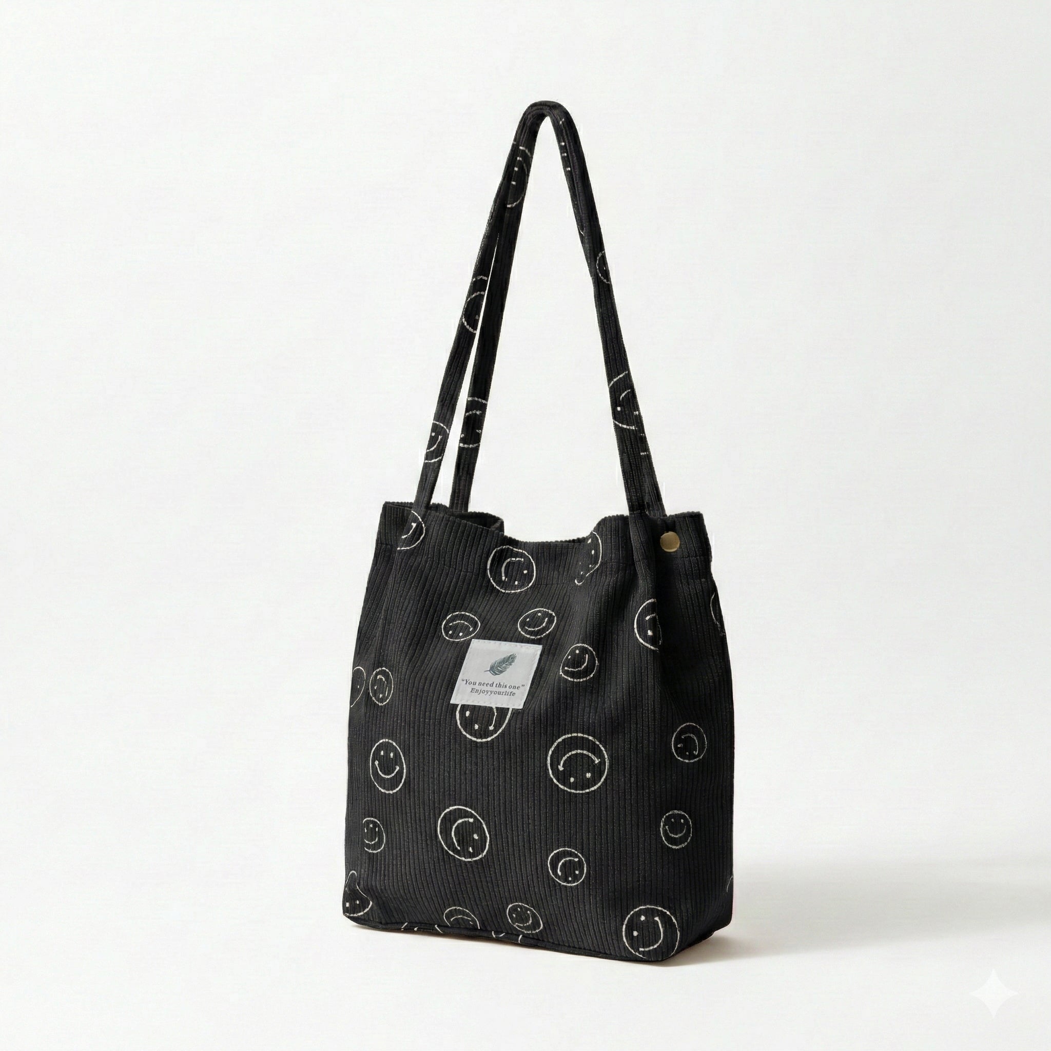 Corduroy Smile Bag