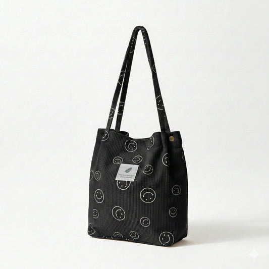 Corduroy Smile Bag