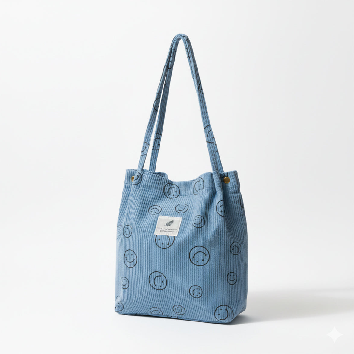 Corduroy Smile Bag