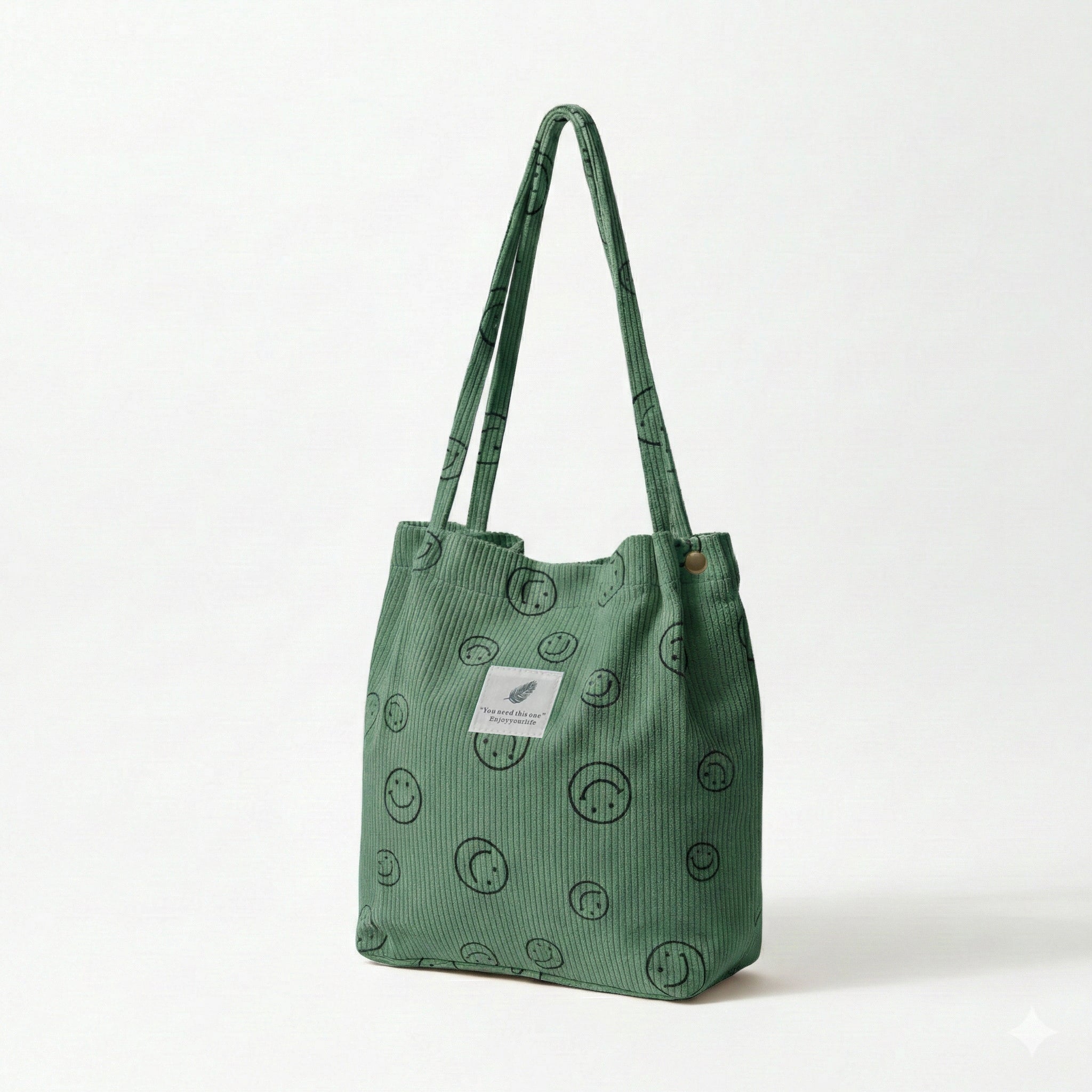 Corduroy Smile Bag