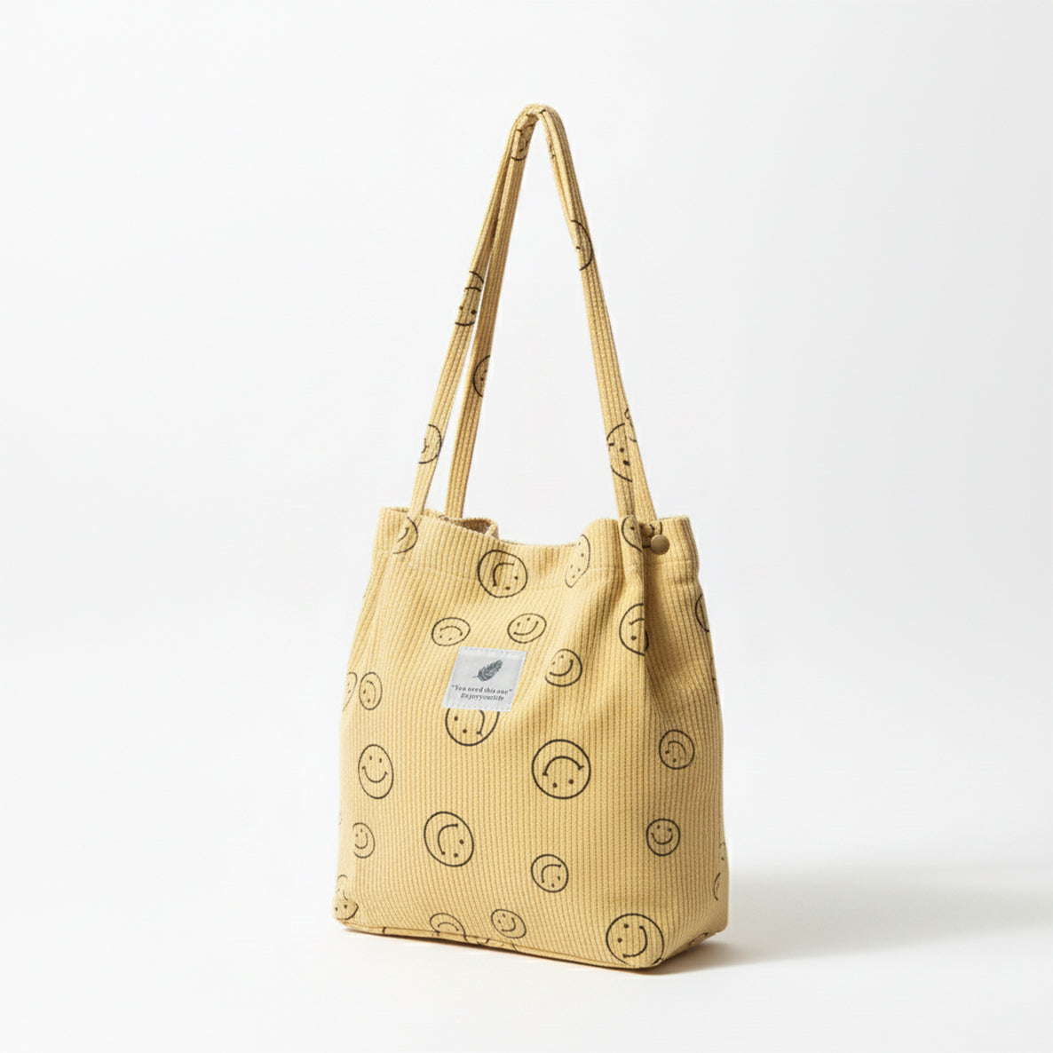 Corduroy Smile Bag