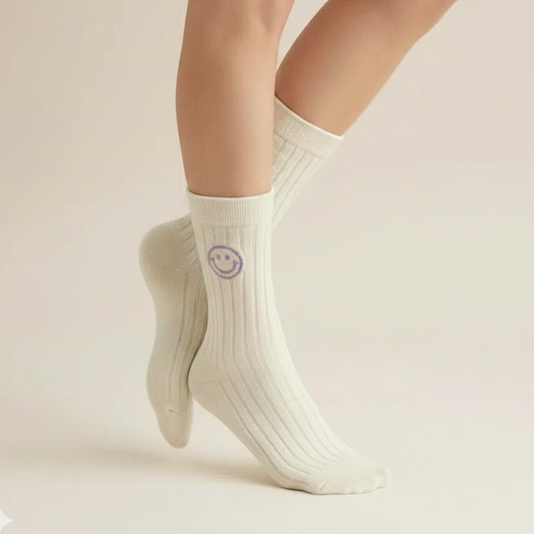 Pastel Smile Socks (5 Pack)