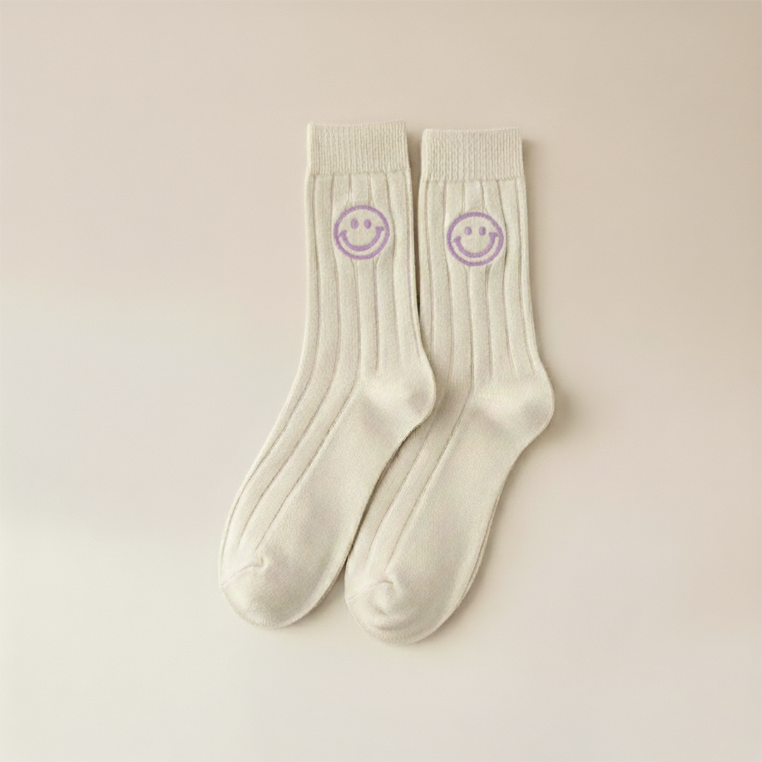 Pastel Smile Socks (5 Pack)
