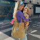 Corduroy Smile Bag