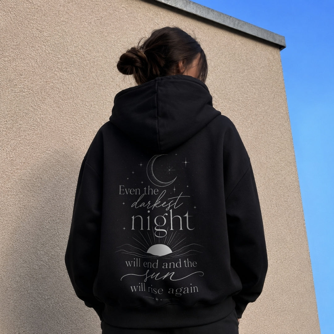 Sunrise Again Hoodie - Black Back
