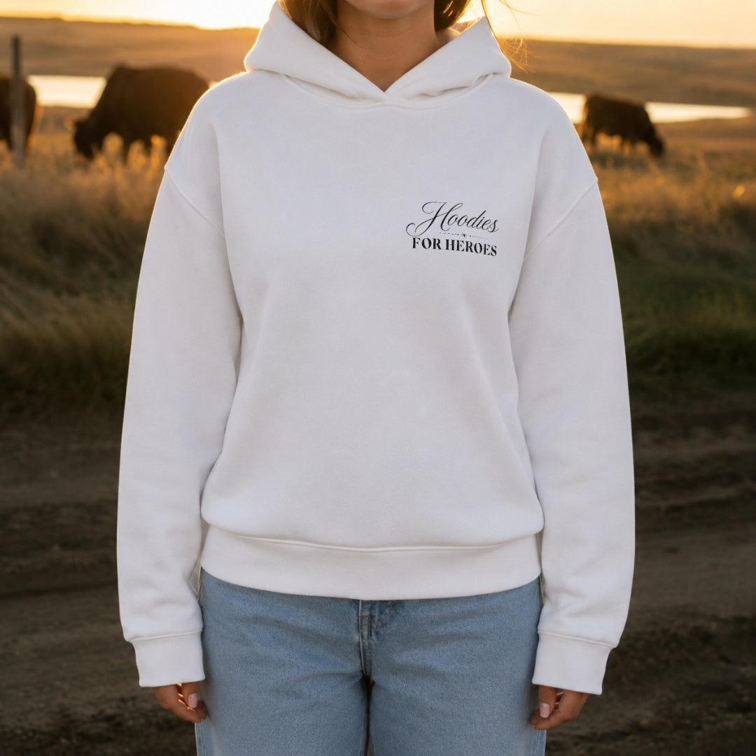 Sunrise Again Hoodie - White Front