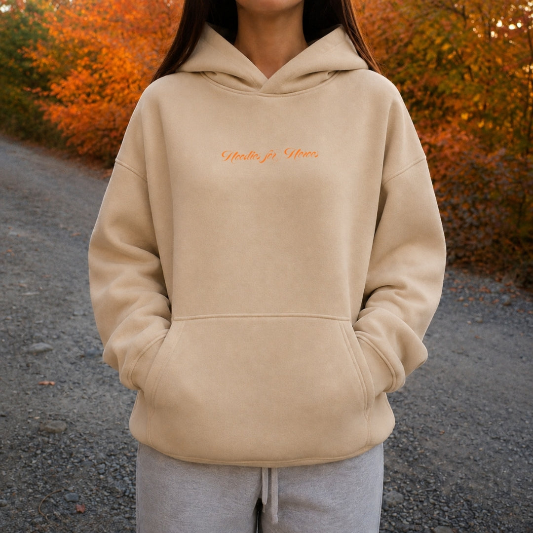 Good People Hoodie - Warm Sand Front