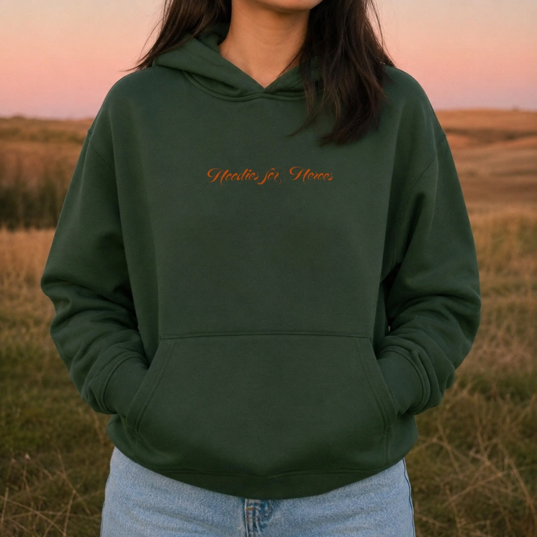 Good People Hoodie - Forest Green Front