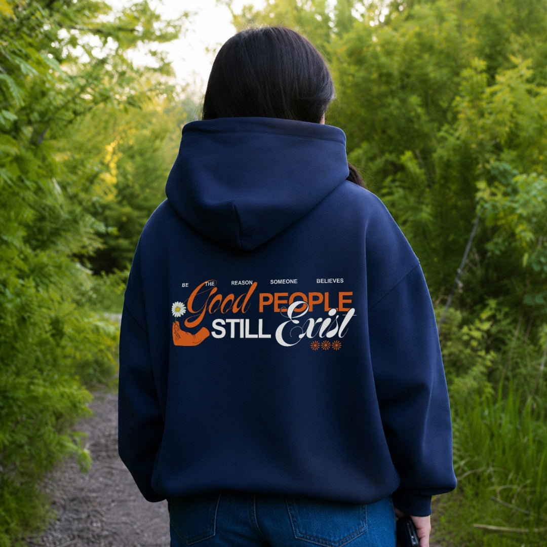 Good People Hoodie - Navy Back