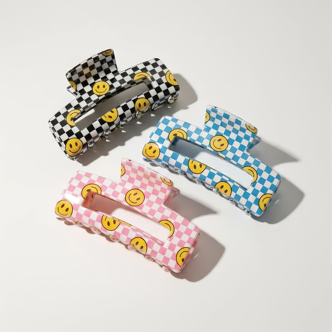 Smile Check Hair Claw (3 Pack)