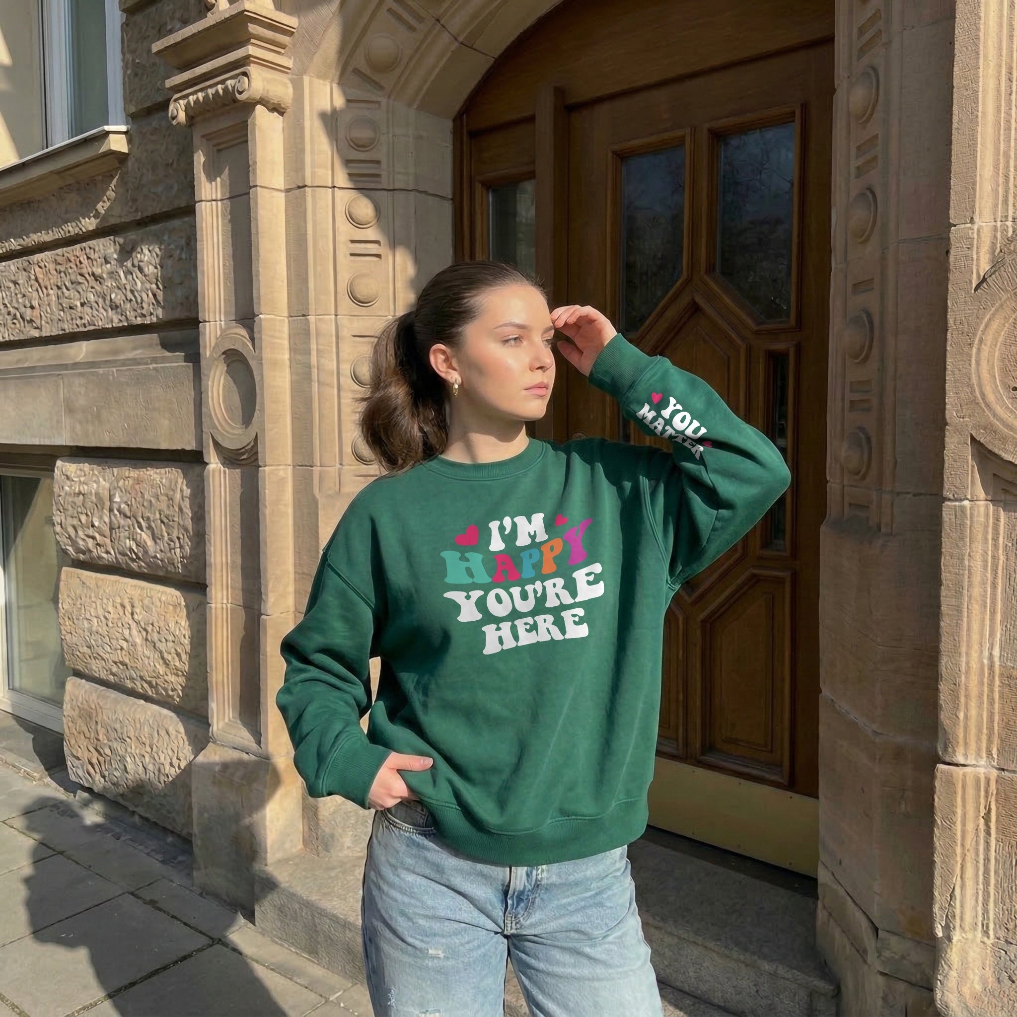 Happy You’re Here Sweater
