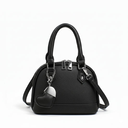 Leather Heart Crossbody