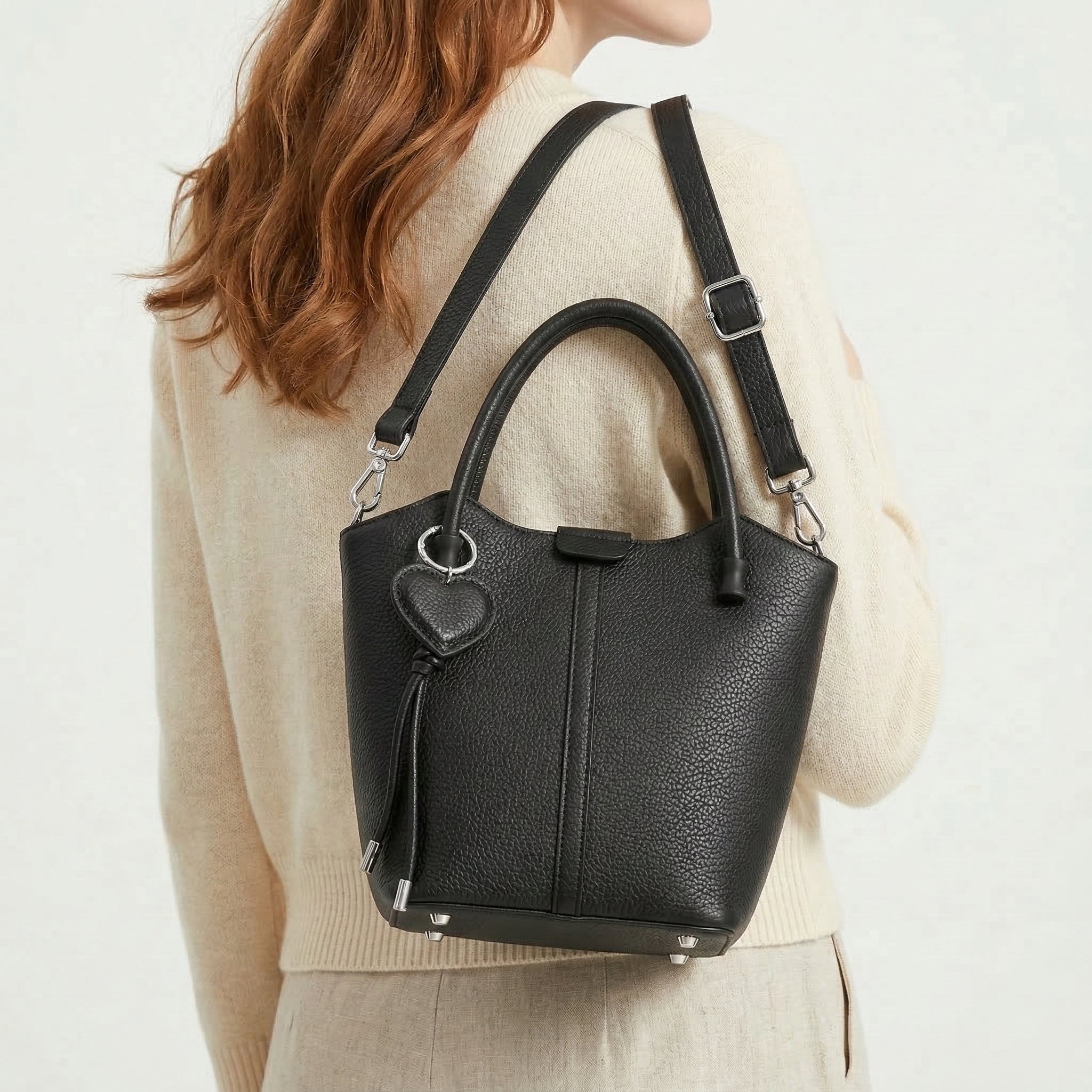 Leather Heart Bag