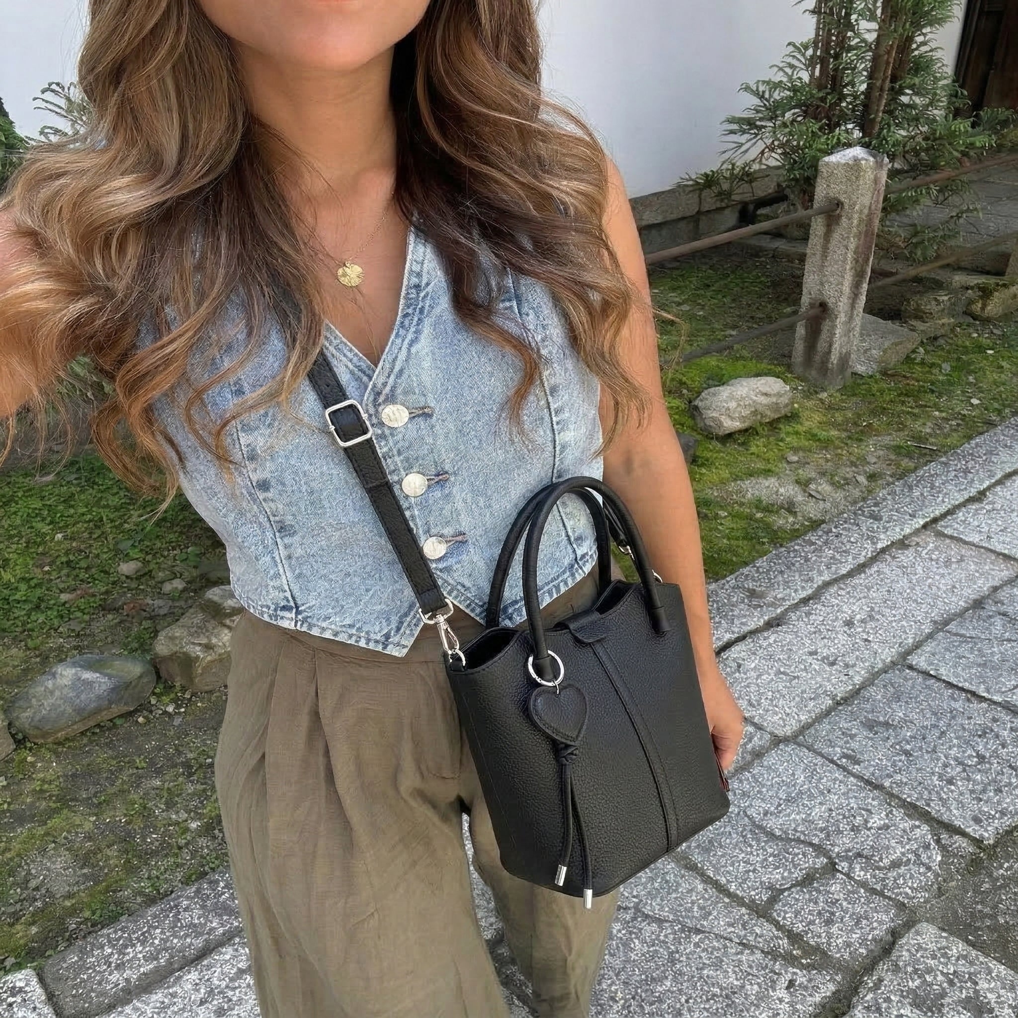 Leather Heart Bag