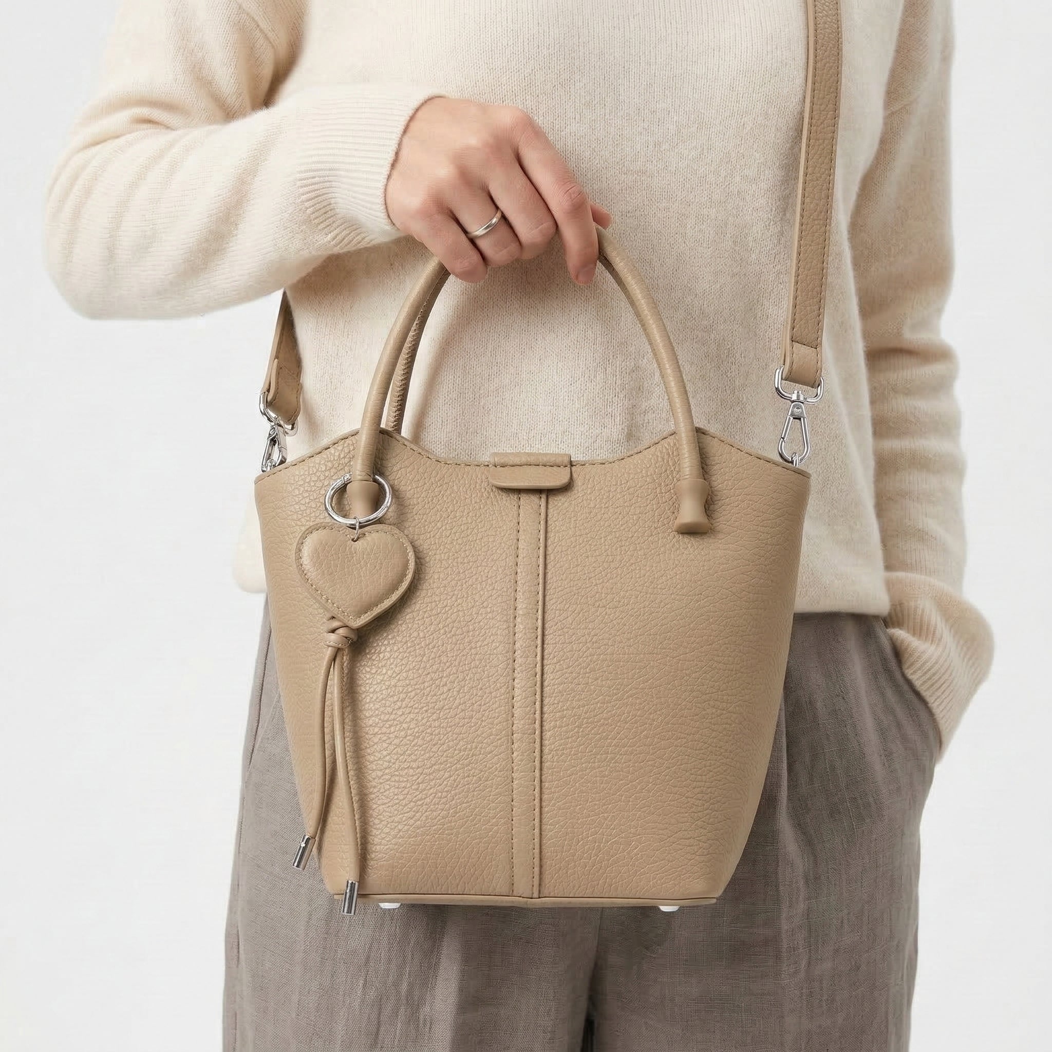 Leather Heart Bag