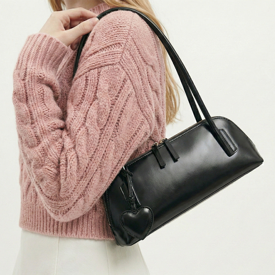Oval Heart Shoulder Bag