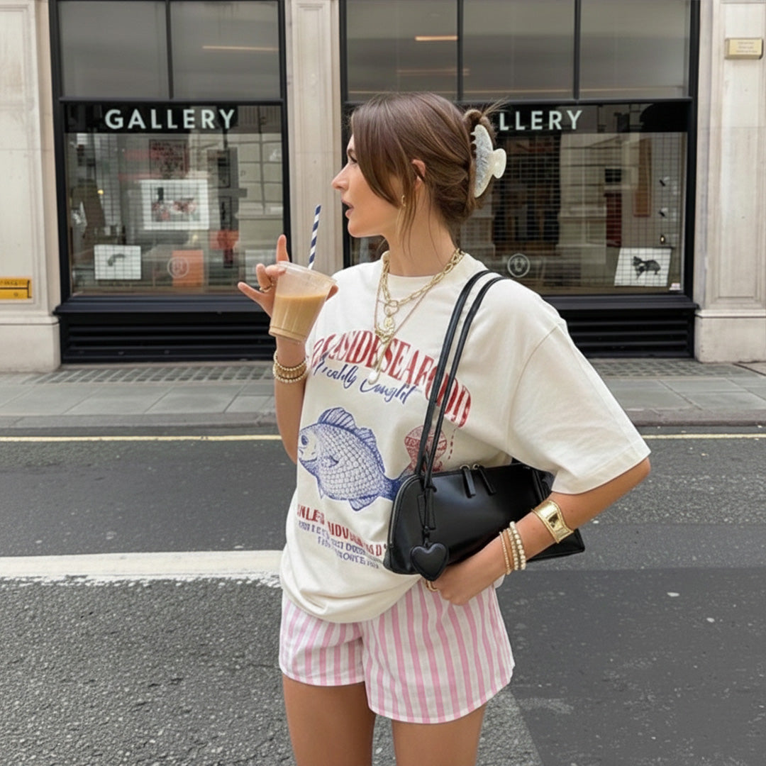 Oval Heart Shoulder Bag