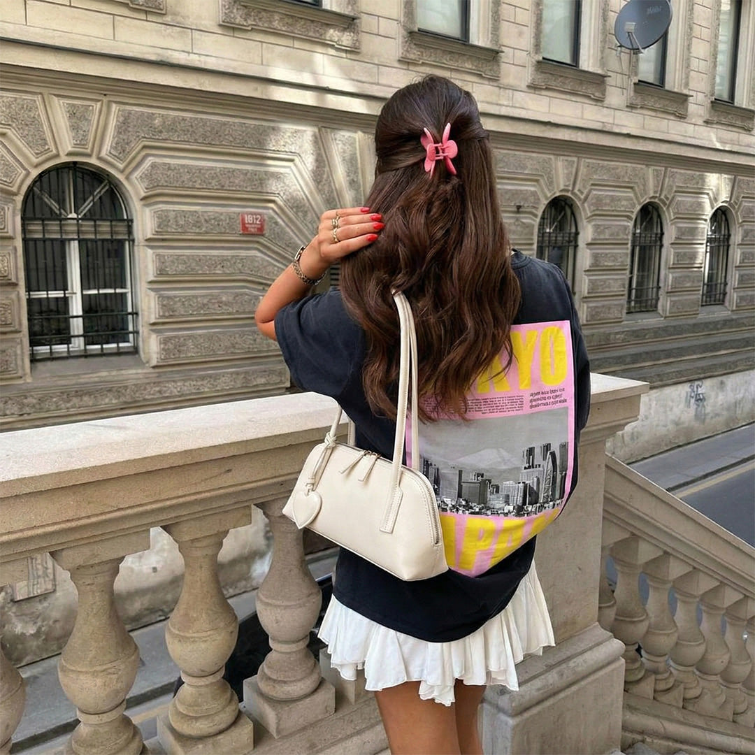 Oval Heart Shoulder Bag