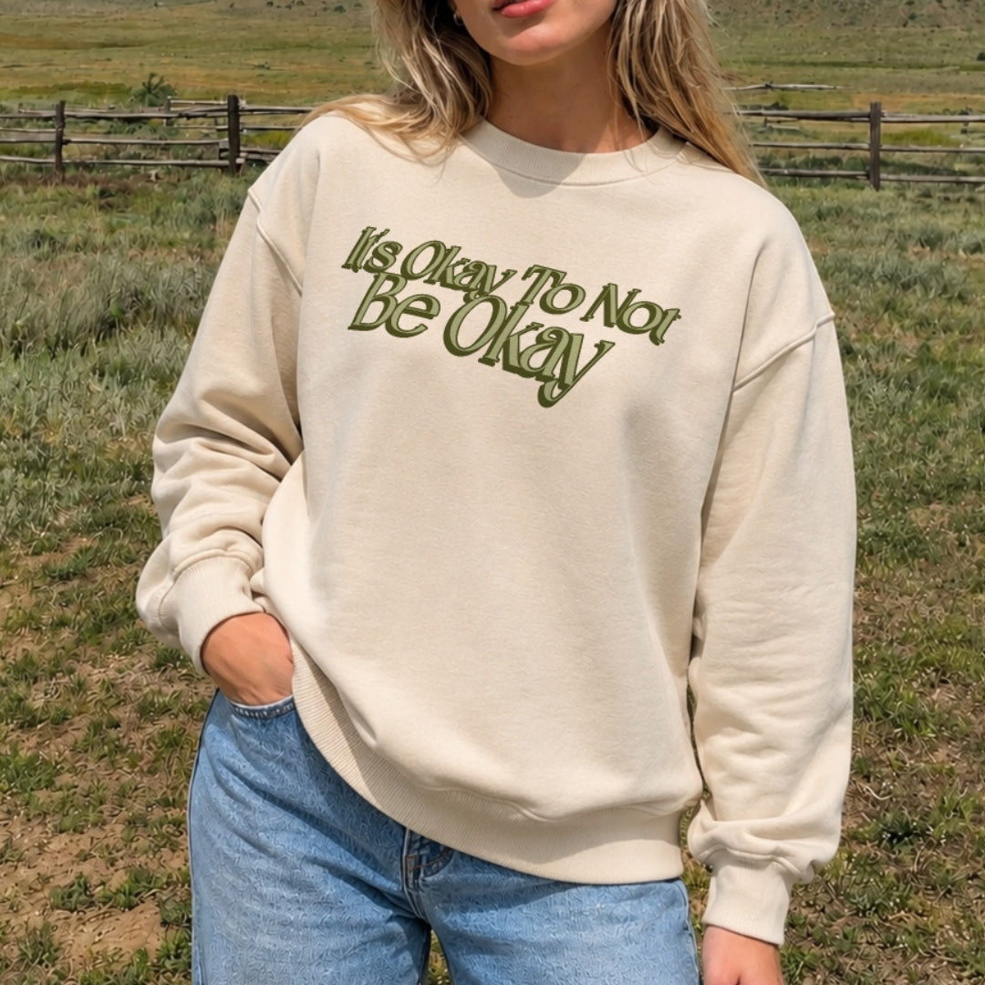 It's Okay Sweater - Warm Sand Front