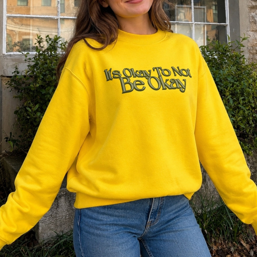 It's Okay Sweater - Yellow Front