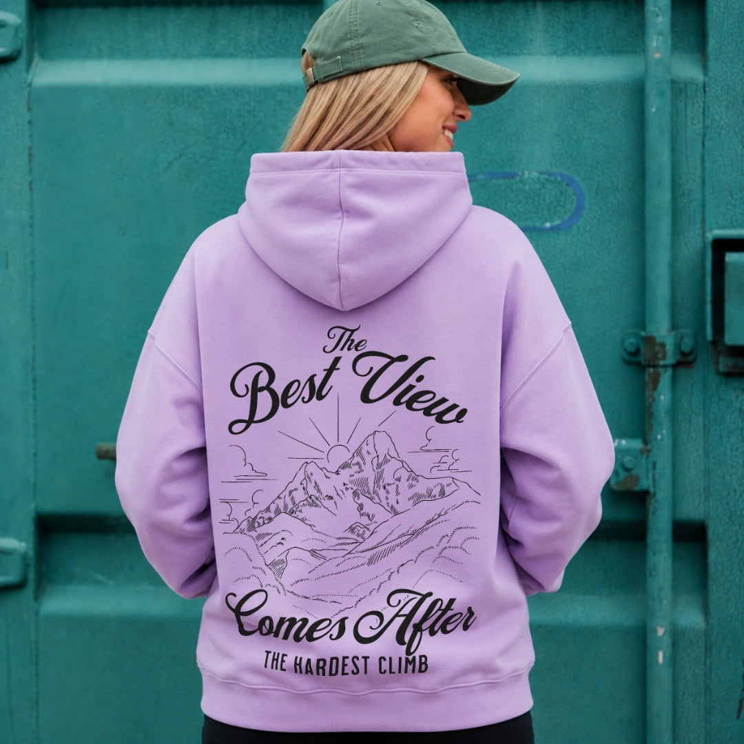 Keep Going Hoodie - Lilac Back