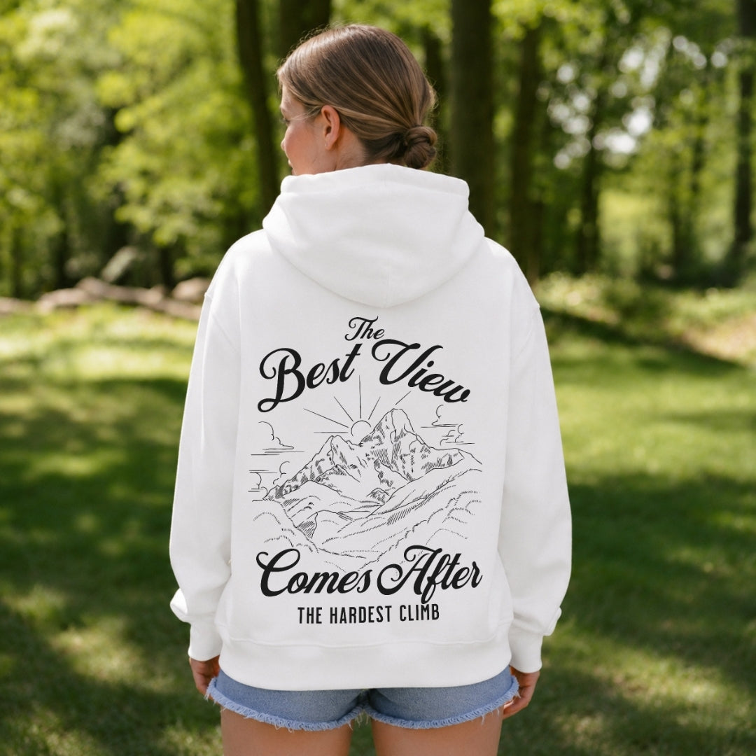 Keep Going Hoodie - White Back