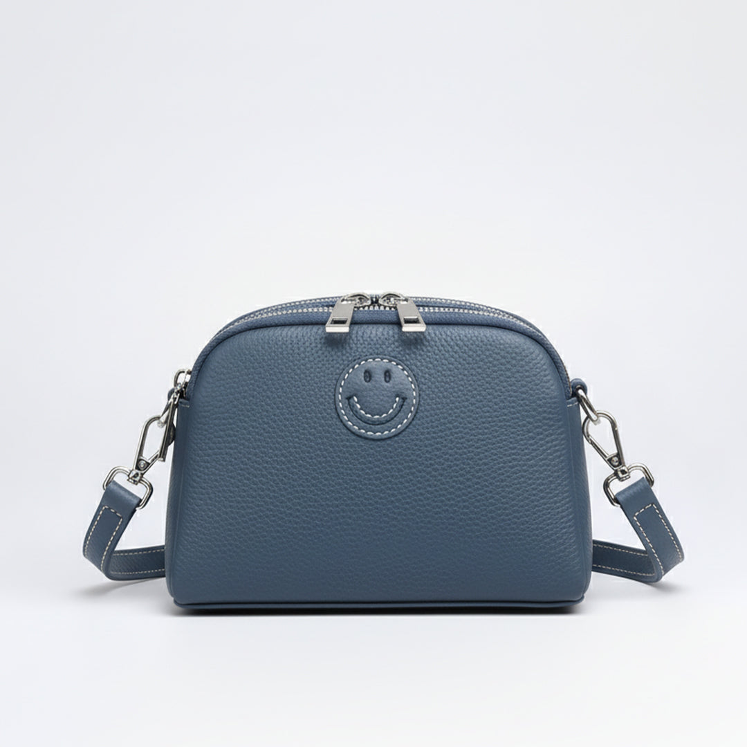 Leather Smile Shoulder Bag