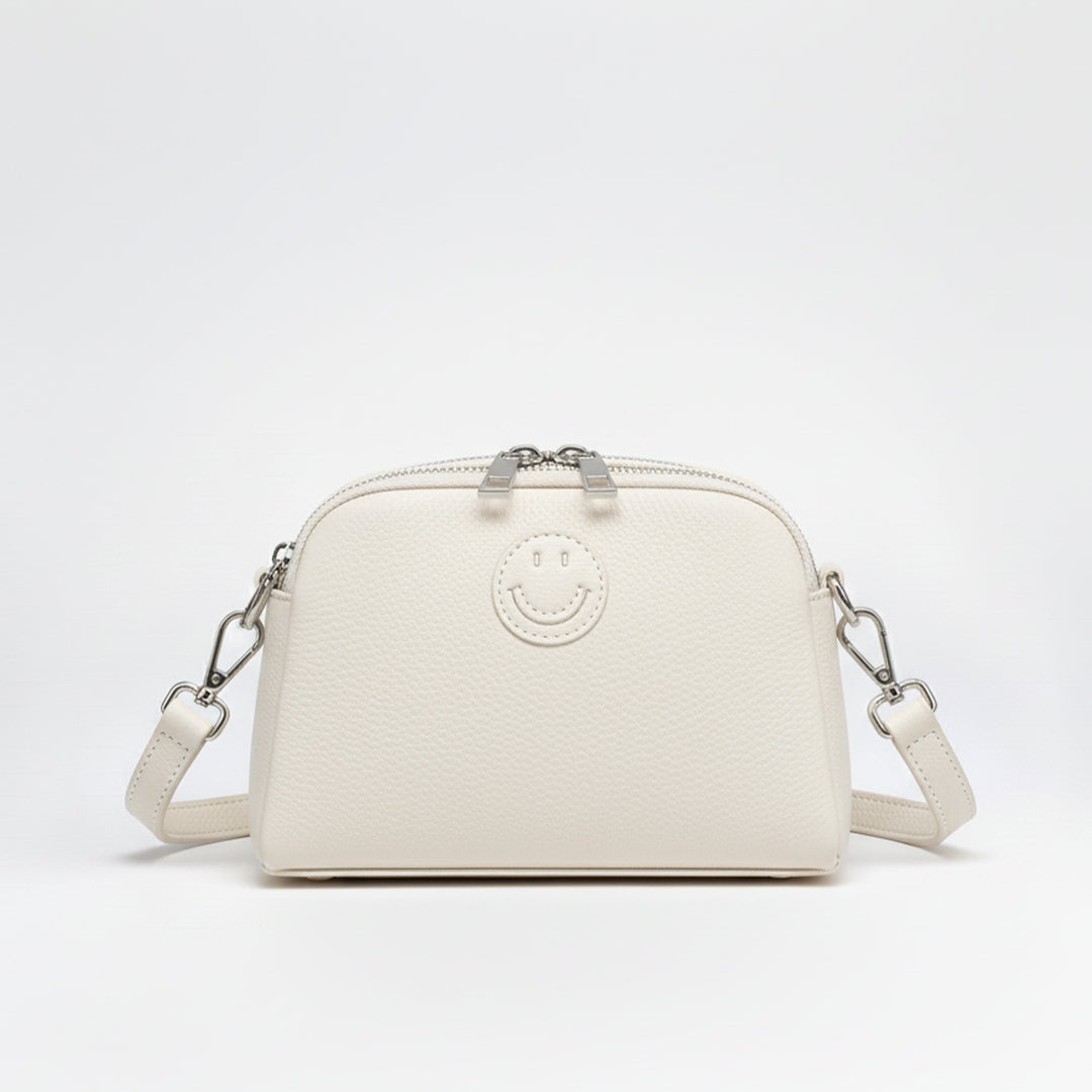 Leather Smile Shoulder Bag